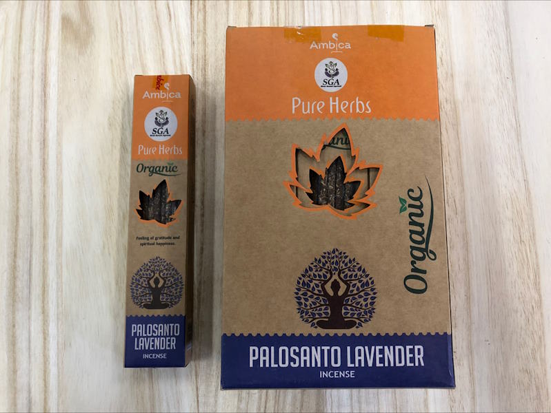 Incienso Orgánico Palo Santo Lavanda Sga